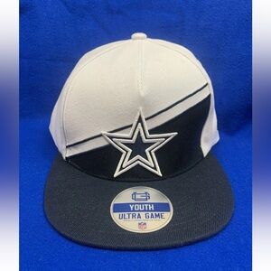 Dallas Cowboys Youth Ultra Game Snapback NFL Hat Cap White Navy Star NEW